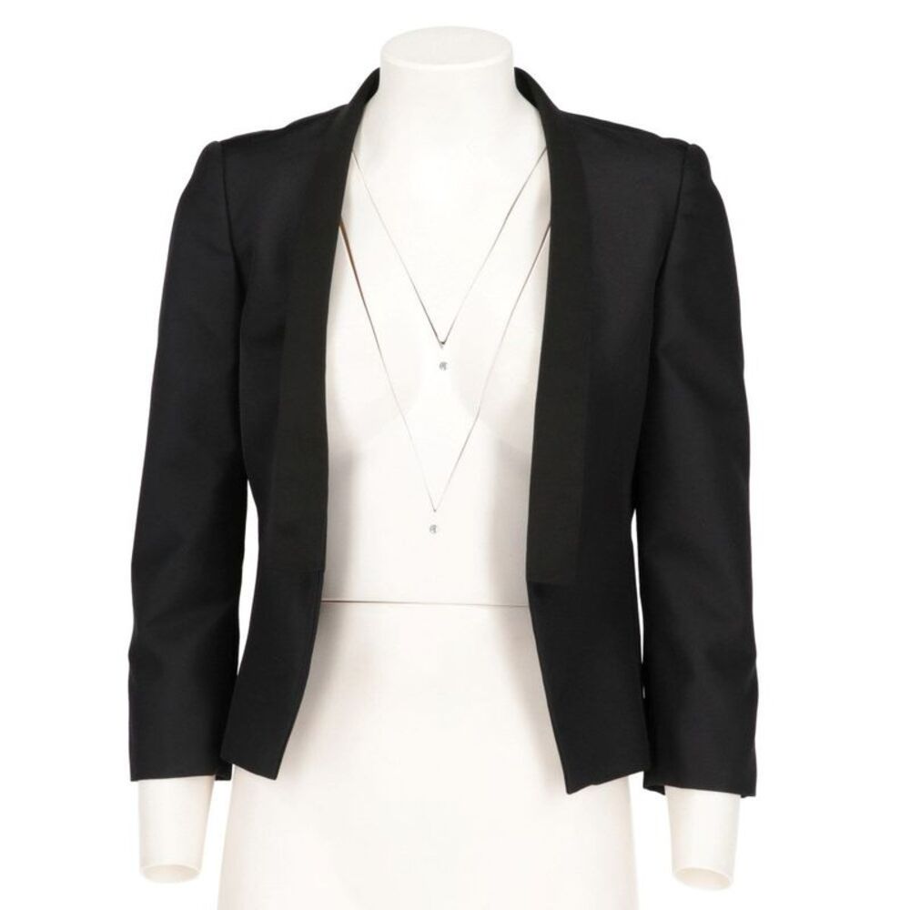 Stella McCartney Padded-Shoulder Open Jacket